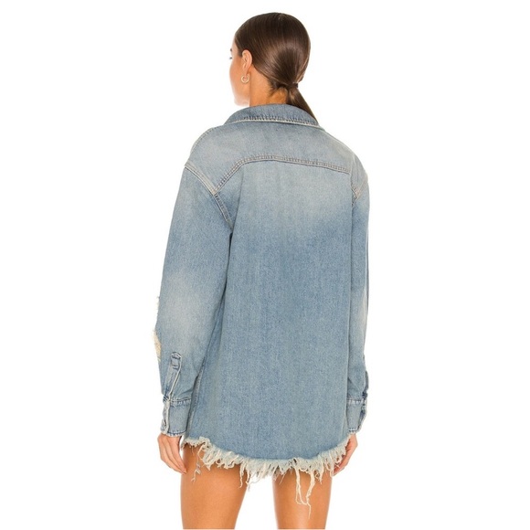 Retrofete Doreen Shirt Jacket Blue Denim size xs - Picture 3 of 14